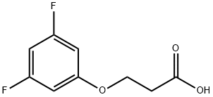 3-(3,5-二氟苯氧基)丙酸,844648-19-7,结构式