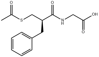 Glycine, N-[(2R)-2-[(acetylthio)methyl]-1-oxo-3-phenylpropyl]-,844874-51-7,结构式