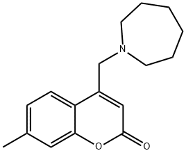 4-(azepan-1-ylmethyl)-7-methyl-2H-chromen-2-one 结构式