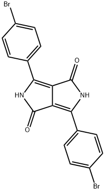3,6-bis(4-bromophenyl)-2,5-dihydro-Pyrrolo[3,4-c]pyrrole-1,4-dione, 84632-54-2, 结构式