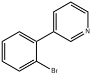 3-(2-ブロモフェニル)ピリジン 化学構造式
