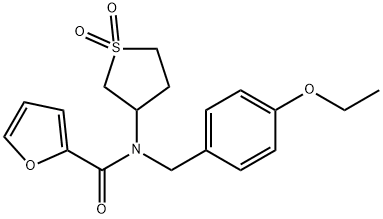 N-(1,1-dioxidotetrahydrothiophen-3-yl)-N-(4-ethoxybenzyl)furan-2-carboxamide Struktur