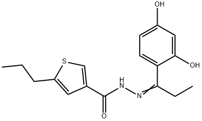 847503-86-0 (E)-N'-(1-(2,4-dihydroxyphenyl)propylidene)-5-propylthiophene-3-carbohydrazide