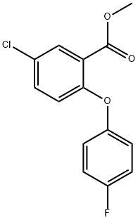 5-chloro-2-(4-fluorophenoxy)-Benzoic acidmethyl ester,847729-50-4,结构式