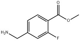 methyl 4-(aminomethyl)-2-fluorobenzoate Struktur