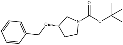 (R)-tert-Butyl 3-(Benzyloxy)pyrrolidine-1-carboxylate Structure