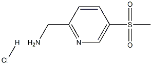 ([5-(甲磺酰)吡啶-2-基]甲基)氨基盐酸盐, 848141-14-0, 结构式