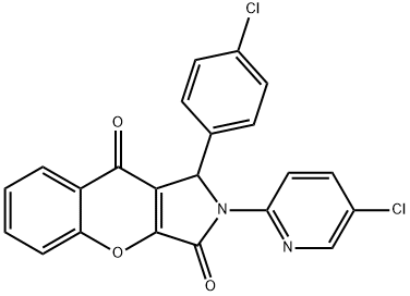 848681-34-5 1-(4-chlorophenyl)-2-(5-chloropyridin-2-yl)-1,2-dihydrochromeno[2,3-c]pyrrole-3,9-dione