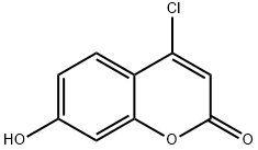 4-Chloro-7-hydroxy-2H-chromen-2-one 化学構造式