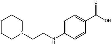Benzoic acid,4-[[2-(1-piperidinyl)ethyl]amino]- 结构式
