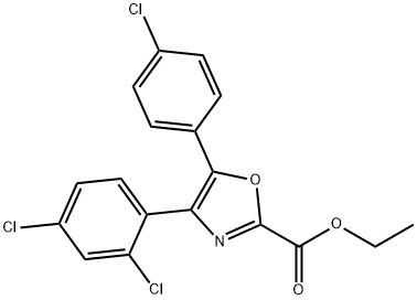 Ethyl 5-(4-chlorophenyl)-4-(2,4-dichlorophenyl)oxazole-2-carboxylate|