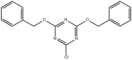 2,4-双苄氧基-6-氯-1,3,5-三嗪, 851030-18-7, 结构式