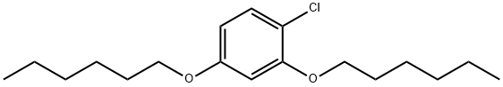 1-クロロ-2,4-ビス(ヘキシルオキシ)ベンゼン 化学構造式