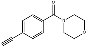 (4-ethynylphenyl)(morpholino)methanone Struktur