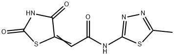 2-(2,4-dioxo-1,3-thiazolidin-5-ylidene)-N-(5-methyl-1,3,4-thiadiazol-2-yl)acetamide Structure