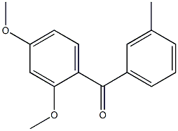 (2,4-DIMETHOXYPHENYL)-(3-METHYLPHENYL)-METHANONE 结构式