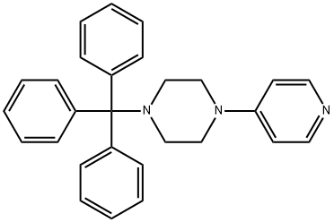 1-吡啶-4-基-4-三苯甲基-哌嗪, 854159-13-0, 结构式