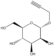 プロパルギルα-D-マンノピラノシド 化学構造式