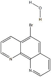 5-ブロモ-1,10-フェナントロリン一水和物 化学構造式