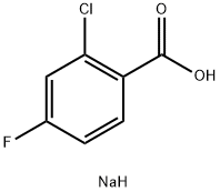 Sodium 2-chloro-4-fluorobenzoate Structure