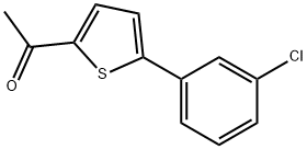 1-(5-(3-Chlorophenyl)thiophen-2-yl)ethanone Struktur