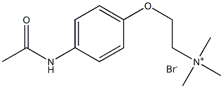 2-(4-Acetamidophenoxy)-N,N,N-trimethylethanaminium bromide Structure