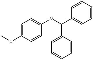((4-Methoxyphenoxy)methylene)dibenzene Struktur
