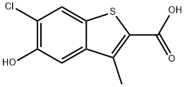 6-Chloro-5-hydroxy-3-methylbenzo[b]thiophene-2-carboxylic acid Structure