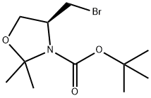 tert-butyl (4S)-4-(bromomethyl)-2,2-dimethyl-1,3-oxazolidine-3-carboxylate Struktur