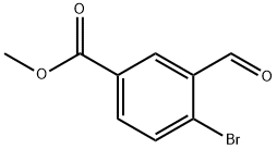 4-溴-3-甲酰基苯甲酸甲酯, 858124-35-3, 结构式