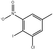 1-Chloro-2-iodo-5-methyl-3-nitro-benzene Structure