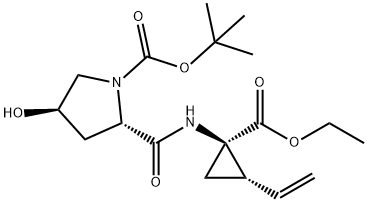 (2S,4R)-tert-butyl 2-((1R,2S)-1-(ethoxycarbonyl)-2-vinylcyclopropylcarbamoyl)-4-hydroxypyrrolidine-1-carboxylate|862119-82-2