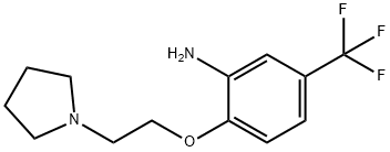 2-(2-(pyrrolidin-1-yl)ethoxy)-5-(trifluoromethyl)aniline,862873-91-4,结构式