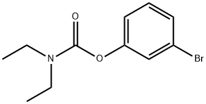 3-bromophenyl diethylcarbamate Struktur