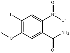 4-Fluoro-5-methoxy-2-nitro-benzamide Struktur