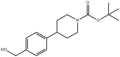 tert-butyl 4-(4-(hydroxymethyl)phenyl)piperidine-1-carboxylate Structure