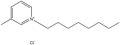 N-octyl-3-metylpyridinium chloride Structure