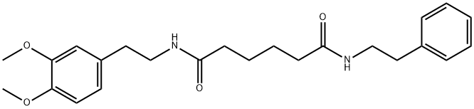 N1-(3,4-dimethoxyphenethyl)-N6-phenethyladipamide(WXG02106) Struktur