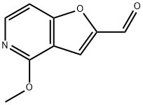 4-methoxyfuro[3,2-c]pyridine-2-carbaldehyde 化学構造式