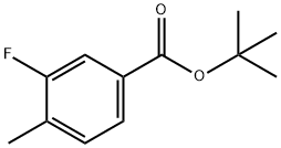 3-氟-4-甲基苯甲酸叔丁酯, 866625-11-8, 结构式