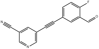 866683-74-1 5-((4-Fluoro-3-formylphenyl)ethynyl)nicotinonitrile