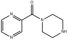 1-piperazinyl-2-pyrazinylMethanone Struktur