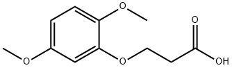 3-(2,5-二甲氧基苯氧基)丙酸, 867129-86-0, 结构式