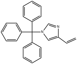 1-trityl-4-vinyl-1H-imidazole Struktur