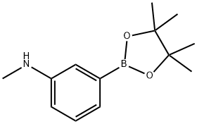 N-methyl-3-(4,4,5,5-tetramethyl-1,3,2-dioxaborolan-2-yl)benzenamine Structure