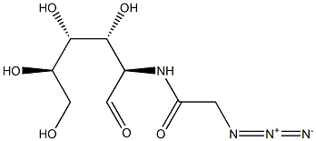 2-[(2-Azidoacetyl)amino]-2-deoxy-D-galactose 化学構造式
