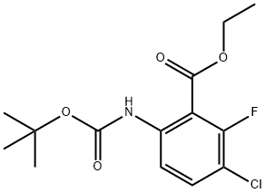 ethyl 6-amino-3-chloro-2-fluorobenzoate 结构式