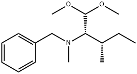 (2S,3S)-N-benzyl-1,1-dimethoxy-N,3-dimethylpentan-2-amine Struktur