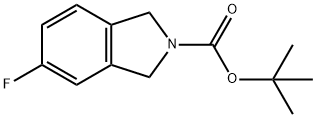 2-N-BOC-5-氟异吲哚啉 结构式