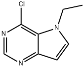 4-Chloro-5-ethyl-5H-pyrrolo[3,2-d]pyrimidine Structure
